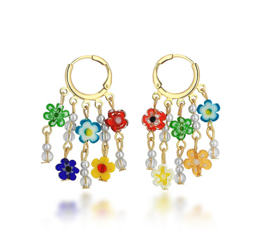 Never- Heaven Beaded Hoops