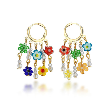 Never- Heaven Charm Hoops